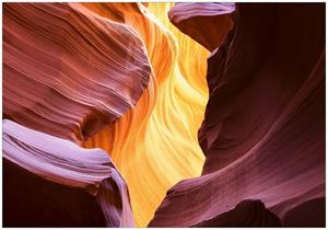 Wallario Vliestapete »Schlucht aus Sandstein in Arizona Antelope Canyon«, Seidenmatte Oberfläche, hochwertiger Digitaldruck, in verschiedenen Größen erhältlich