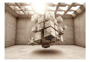 KUNSTLOFT Vliestapete »Cubic Hideout«, lichtbeständige Design Tapete