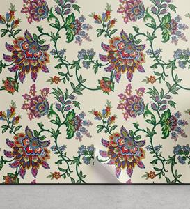 Abakuhaus Vinyltapete »selbstklebendes Wohnzimmer Küchenakzent«, Bohemien Farbenfrohe Blumen