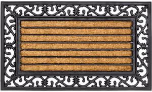 Matches21 HOME & HOBBY Fußmatte »Fußmatte Kokos In- & Outdoor Gummirand 45x75 cm«, , rechteckig, Höhe 20 mm