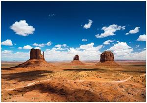 Wallario Vliestapete »Monument Valley«, Seidenmatte Oberfläche, hochwertiger Digitaldruck, in verschiedenen Größen erhältlich
