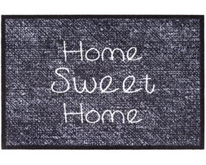 Matches21 HOME & HOBBY Fußmatte »Fußmatte DECOR HOME SWEET HOME dunkelgrau 50x75 cm«, , rechteckig, Höhe 6 mm