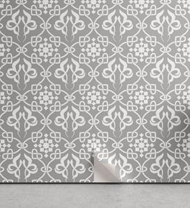 Abakuhaus Vinyltapete »selbstklebendes Wohnzimmer Küchenakzent«, irisch Königliche Blumen Kurven Tile