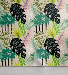 Abakuhaus Vinyltapete »selbstklebendes Wohnzimmer Küchenakzent«, Botanisch Exotische Palmblätter