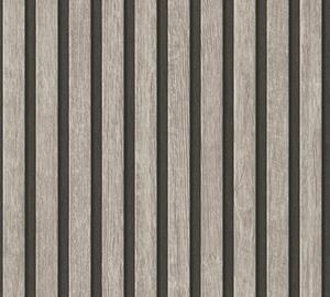 A.S. Création Vliestapete »PrintWalls II Skandinavische Holzpaneele«, strukturiert, matt, (1 St), Holz-Lamellen - Tapete Holzoptik - Holzbretter 3D Optik - Holzwand Vliestapete