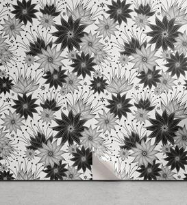 Abakuhaus Vinyltapete »selbstklebendes Wohnzimmer Küchenakzent«, Jahrgang Blumen-Brautblumen