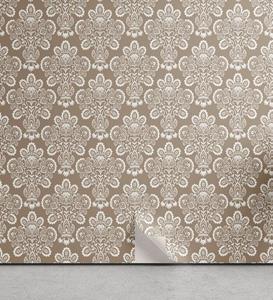 Abakuhaus Vinyltapete »selbstklebendes Wohnzimmer Küchenakzent«, Jahrgang Curly Floral Damast-Motiv