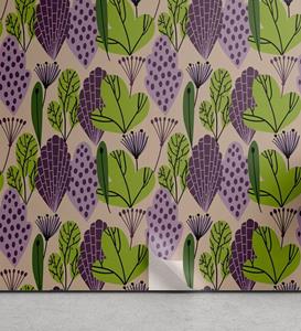Abakuhaus Vinyltapete »selbstklebendes Wohnzimmer Küchenakzent«, Botanisch Zusammenfassung Blätter Garten