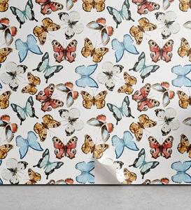 Abakuhaus Vinyltapete »selbstklebendes Wohnzimmer Küchenakzent«, Bunt Bohemian Schmetterlinge