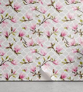 Abakuhaus Vinyltapete »selbstklebendes Wohnzimmer Küchenakzent«, Jahrgang Magnolien-Blumen-Muster