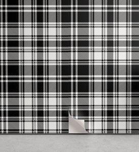 Abakuhaus Vinyltapete »selbstklebendes Wohnzimmer Küchenakzent«, Abstrakt Britische Tartan-Muster