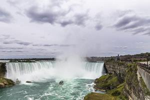 Meberg Fototapete, Wasserfall, Fototapete Attraktion Niagara Fälle Wandbild Vliestapete Motiv 200x300 cm Wasserfall Natur