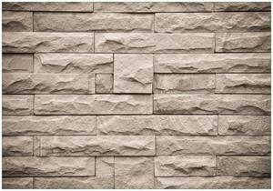 Wallario Vliestapete »Steinwand grau-braun«, Seidenmatte Oberfläche, hochwertiger Digitaldruck, in verschiedenen Größen erhältlich
