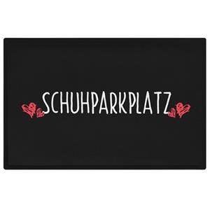 Trendation Fußmatte »Schuhparkplatz Lustige Fußmatte Geschenk Fussmatte mit Spruch Innen un«, 