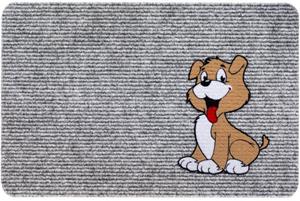 Matches21 HOME & HOBBY Fußmatte »Fußmatte RIPS Nadelfilz Motiv brauner freundlicher Hund 40x60 cm«, , rechteckig, Höhe 5 mm