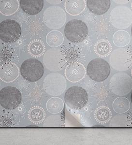 Abakuhaus Vinyltapete »selbstklebendes Wohnzimmer Küchenakzent«, Abstrakt Circular Pastell Shapes