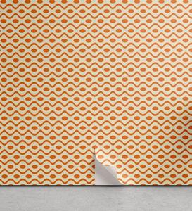 Abakuhaus Vinyltapete »selbstklebendes Wohnzimmer Küchenakzent«, Jahrgang Wellenförmige Elliptic Muster