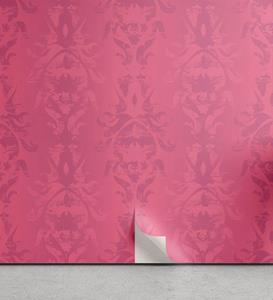 Abakuhaus Vinyltapete »selbstklebendes Wohnzimmer Küchenakzent«, Damast Barock-Blumen-Entwurf