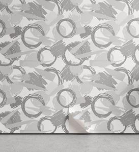 Abakuhaus Vinyltapete »selbstklebendes Wohnzimmer Küchenakzent«, Abstrakt Geometrische Sketchy Strokes