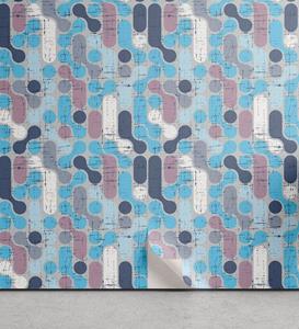 Abakuhaus Vinyltapete »selbstklebendes Wohnzimmer Küchenakzent«, Abstrakt Grunge Retro Runden