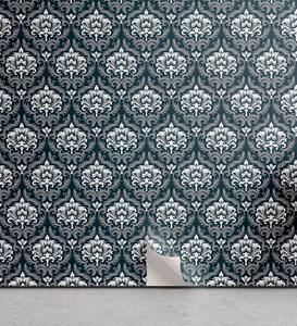Abakuhaus Vinyltapete »selbstklebendes Wohnzimmer Küchenakzent«, Damast floral Victorian