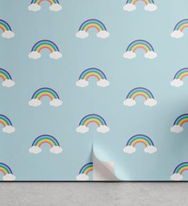 Abakuhaus Vinyltapete »selbstklebendes Wohnzimmer Küchenakzent«, Regenbogen Simplistic Nursery Wolken