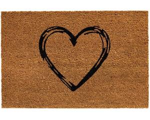 Matches21 HOME & HOBBY Fußmatte »Kokos Fußmatte INDOOR Latex Bio Herz gemalt 40x60 cm«, , rechteckig, Höhe 15 mm