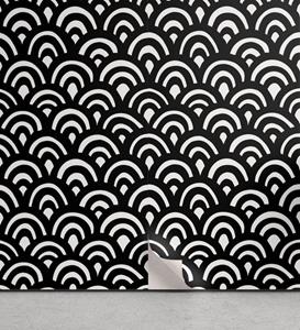 Abakuhaus Vinyltapete »selbstklebendes Wohnzimmer Küchenakzent«, Abstrakt Japanischer Seigaiha Waves