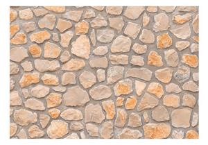 KUNSTLOFT Vliestapete »Beige Masonry«, lichtbeständige Design Tapete