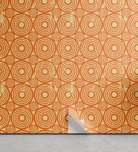 Abakuhaus Vinyltapete »selbstklebendes Wohnzimmer Küchenakzent«, Jugendstil Pastell Geometrische Grunge