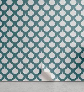 Abakuhaus Vinyltapete »selbstklebendes Wohnzimmer Küchenakzent«, Jugendstil Retro Kurven Tile