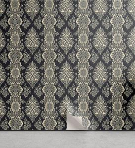 Abakuhaus Vinyltapete »selbstklebendes Wohnzimmer Küchenakzent«, Damast Victorian Barock
