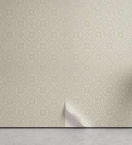 Abakuhaus Vinyltapete »selbstklebendes Wohnzimmer Küchenakzent«, Damast-Grau Flourish Belaubtes Muster