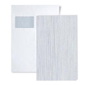 Edem Papiertapete »S-594-20«, leicht glänzend, Ton-in-Ton, unifarben, (1 Musterblatt, ca. A5-A4), weiß