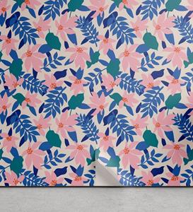 Abakuhaus Vinyltapete »selbstklebendes Wohnzimmer Küchenakzent«, Abstrakt Weiche Exotische Blumen-Blätter