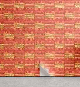 Abakuhaus Vinyltapete »selbstklebendes Wohnzimmer Küchenakzent«, afrikanisch Abstrakt Boho Formulare Muster