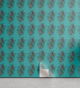 Abakuhaus Vinyltapete »selbstklebendes Wohnzimmer Küchenakzent«, afrikanisch Ethnische Art Leaves Kunst