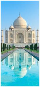 Wallario Türtapete »Taj Mahal - Mausoleum in Indien«, glatt, ohne Struktur