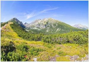 Wallario Vliestapete »Berggipfel in der Tatra«, Seidenmatte Oberfläche, hochwertiger Digitaldruck, in verschiedenen Größen erhältlich