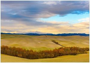 Wallario Vliestapete »Herbst in der Toskana«, Seidenmatte Oberfläche, hochwertiger Digitaldruck, in verschiedenen Größen erhältlich