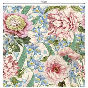 K&L WALL ART Mustertapete »Florale Vintage Blumentapete Botanische Vliestapete Garten Wohnzimmer«, Sommerwiese Tapete