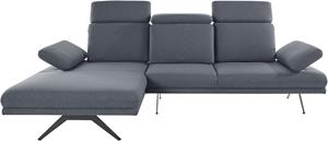 Inosign Ecksofa Trivento, Mit Sitztiefenverstellung, Armteil und Kopfteil-Verstellung, Bogenfuß, B/T/H: 290/187/88 cm