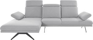 Inosign Ecksofa Trivento, Mit Sitztiefenverstellung, Armteil und Kopfteil-Verstellung, Bogenfuß, B/T/H: 290/187/88 cm