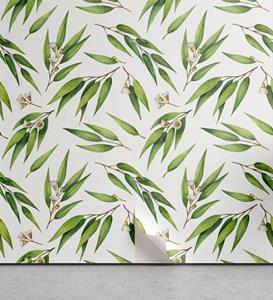 Abakuhaus Vinyltapete »selbstklebendes Wohnzimmer Küchenakzent«, Eukalyptus Verstreut wie Blätter