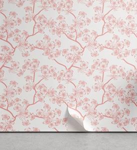 Abakuhaus Vinyltapete »selbstklebendes Wohnzimmer Küchenakzent«, Kirschblüte Retro Sakura Art