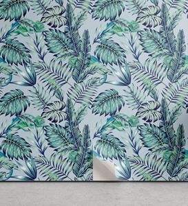 Abakuhaus Vinyltapete »selbstklebendes Wohnzimmer Küchenakzent«, Exotisch Chamäleon auf Tropic Blätter