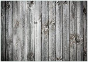Wallario Vliestapete »Holz-Optik Textur hellgraues Holz Paneele Dielen mit Asteinschlüssen«, Seidenmatte Oberfläche, hochwertiger Digitaldruck, in verschiedenen Größen
