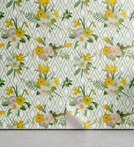 Abakuhaus Vinyltapete »selbstklebendes Wohnzimmer Küchenakzent«, Aquarell Blooming Blumennatur