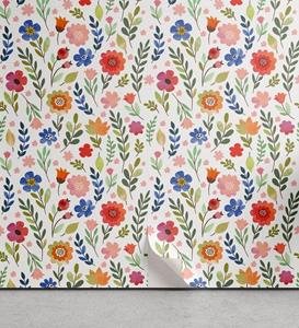 Abakuhaus Vinyltapete »selbstklebendes Wohnzimmer Küchenakzent«, Aquarell Blumenillustrationen