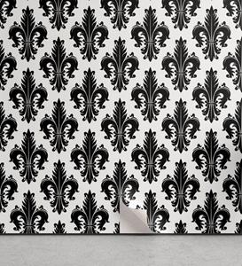 Abakuhaus Vinyltapete »selbstklebendes Wohnzimmer Küchenakzent«, Fleur De Lis Royal Lily Pattern